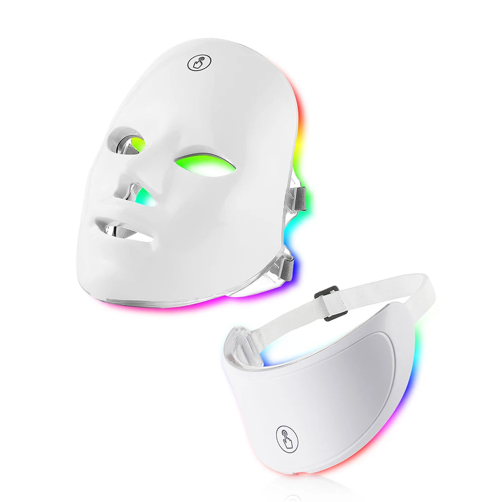 7 Colors Led Facial and Neck Therapy Mask